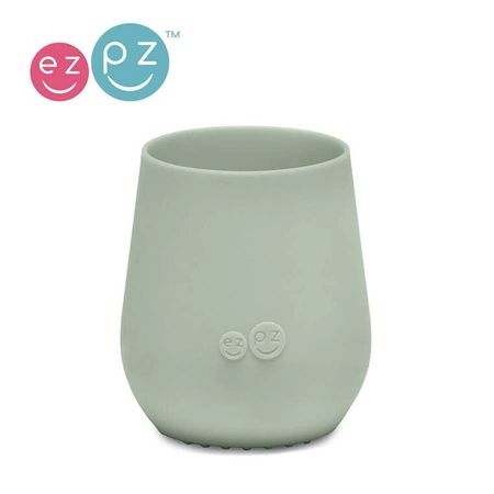 EZPZ Silikonowa miseczka z podkładką 2w1 Mini Bowl pastelowa zieleń + kubeczek Tiny Cup GRATIS pastelowa zieleń