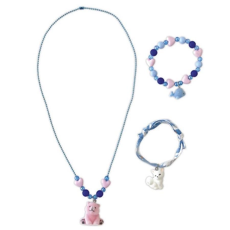 Janod Zestaw kreatywny do tworzenia biżuterii z zawieszkami Małe zwierzątka 6+