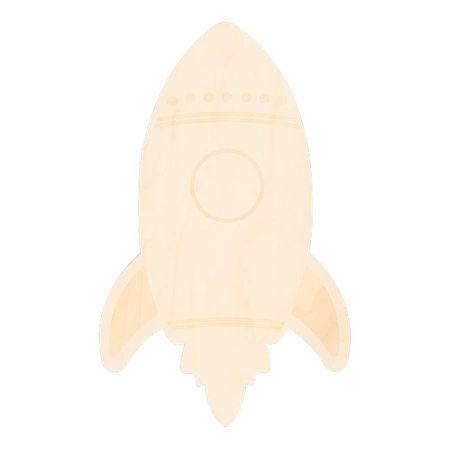 Little Dutch Drewniana lampka Rakieta LA30623006