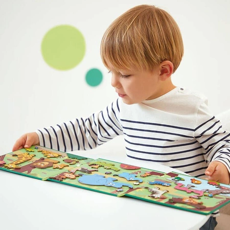 Magnetyczna układanka Afrykańskie zwierzęta Magneti'stories 3+, Janod