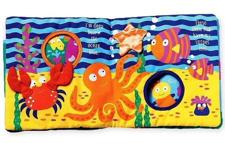 Książeczka interaktywna, wiele struktur, Egzotyczny świat, 202970-Manhattan Toy, zabawki dla niemowląt