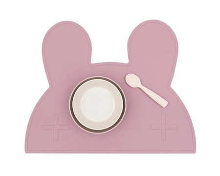 Silikonowa podkładka Króliczek We Might Be Tiny - Dusty Rose