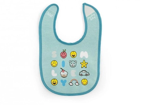 Śliniak bawełniany Smiley boy 4m+ 3 szt. LULABI