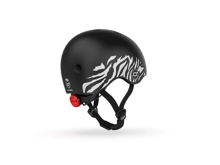 SCOOTANDRIDE Kask XXS-S dla dzieci 1-5 lat Zebra