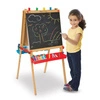 Drewniana tablica edukacyjna i sztaluga z regulacją Deluxe Melissa & Doug 11282 drewniane tablice edukacyjne