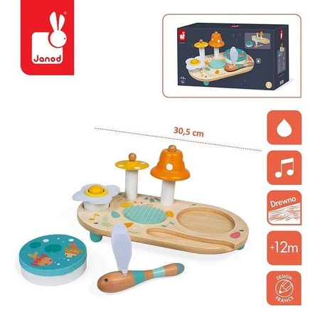 Drewniany muzyczny ministolik Pure, Janod