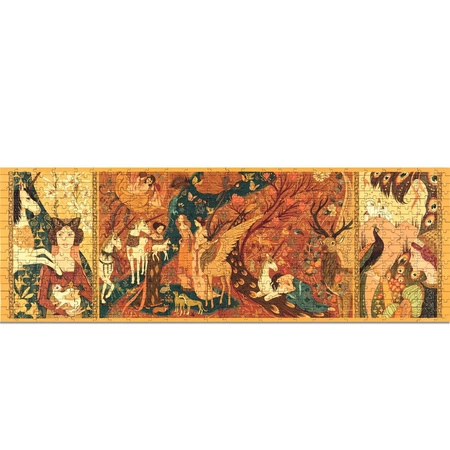 Puzzle tektur. DAMA Z JEDNOROŻCEM 500 el. DJ07624