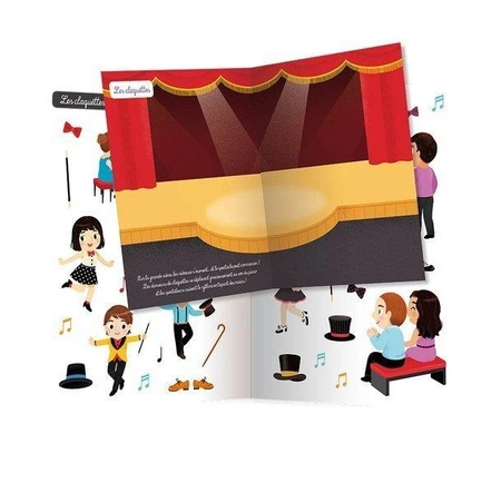 Auzou Zeszyt z naklejkami Tancerze 89237