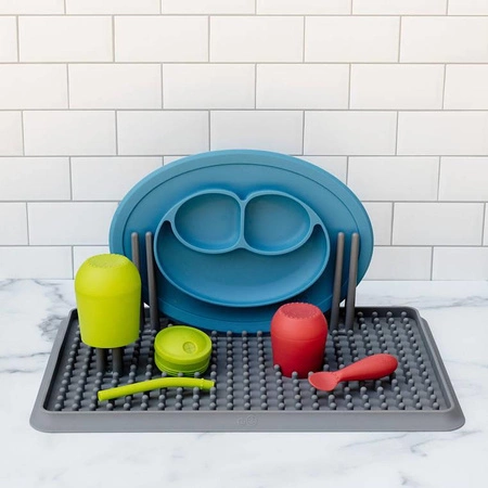 EZPZ Silikonowa suszarka do naczyń szara