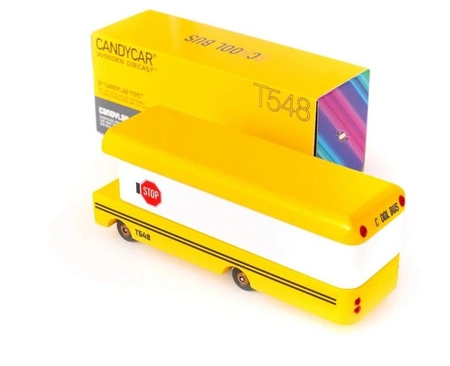 Candylab Samochód Drewniany School Bus