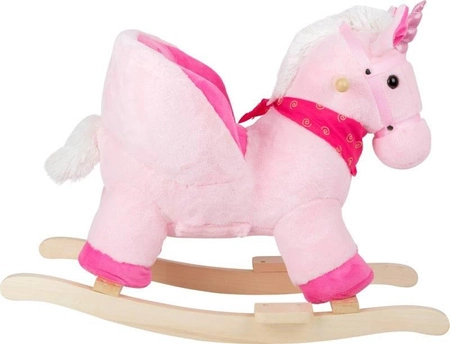 Pluszowy konik na biegunach Różowy Jednorożec Small Foot