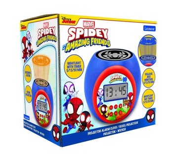 Budzik z projektorem Spidey Lexibook RL977SP1