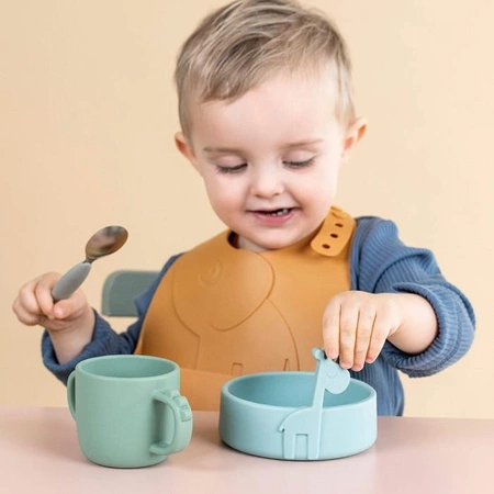 Done by Deer Sztućce dla Dziecka Grey Easy-Grip