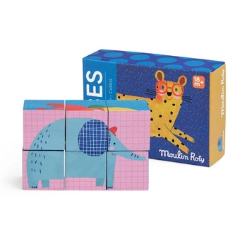 Drewniane klocki puzzle 6 szt. LES TOUPITIS 679105