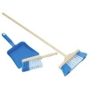 Zmiotka, szufelka i szczotka, zestaw do sprzątania - niebieski