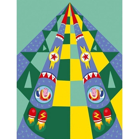 Zestaw kreatywny Papierowe samoloty z wyrzutnią 6+, Janod