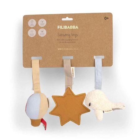 Filibabba Zestaw 3 zabawek sensorycznych Dreamy Adventurers