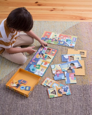 Puzzle 4 układanki Apli Kids - W domu 3+