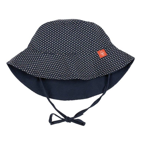 Lassig Kapelusz dwustronny Polka Dots navy UV 50+
