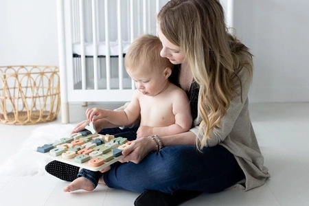 Pearhead Drewniane Puzzle Alfabet