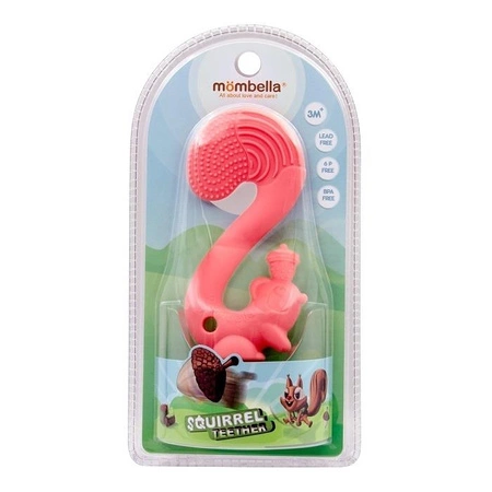 Mombella Gryzak Zabawka Squirrel Red
