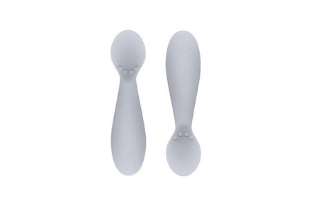 EZPZ Silikonowa łyżeczka Tiny Spoon 2 szt. pastelowa szarość