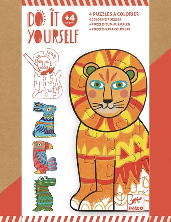 Zrób to sam - puzzle do kolorowania DJ07946