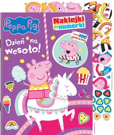 Dzień na wesoło. Świnka Peppa. Naklejki na numerki