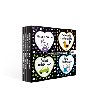 Pakiet książeczki kontrastowe 6m+