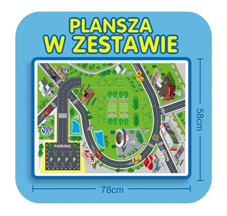 WOOPIE Tor Spirala Garaż dla Samochodzików 3 szt.