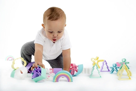 DENA Silikonowa Tęcza Pastel - 6 elementów