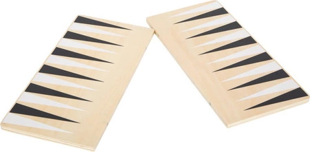 Zestaw trzech gier szachy warcaby tryktrak Gold Edition 12222-Small Foot, gry drewniane