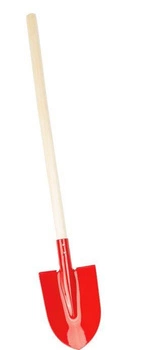 Szpadel metalowy czerwony - praktyczna zabawka do ogrodu