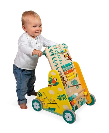 Wielofunkcyjny pchacz edukacyjny Tropik 12m+, Janod
