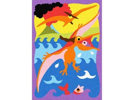 Album do kolorowania piaskiem Dinozaury 5l+ SABBIARELLI