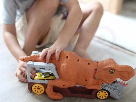 WOOPIE Dinozaur Wyrzutnia Samochodów + Auto 1szt.