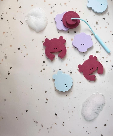 QUUT Zestaw piankowych naklejek do kąpieli z wędką Seaside