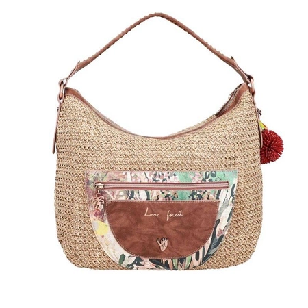 Torebka Anekke duża, z rafii, jedno ucho | Anekke Jungle