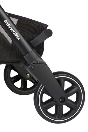 Easywalker Jackey Kompaktowy, samoskładający się wózek spacerowy z torbą transportową Steel Grey