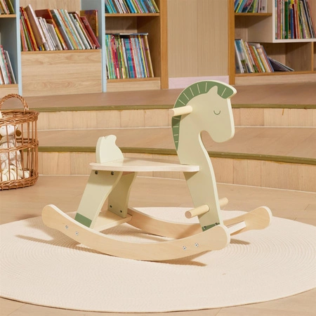 VIGA Drewniany Konik na Biegunach