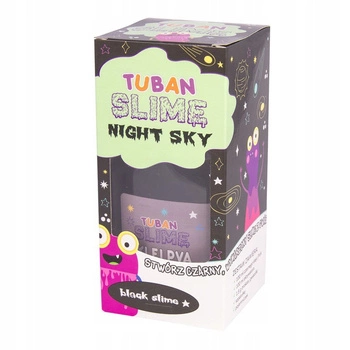 TUBAN ZESTAW SUPER SLIME NIGHT SKY CZARNY KLEJ