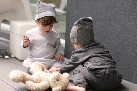 Juddlies Dres Niemowlęcy 2 el. Breathe EZE Charcoal 6-12M