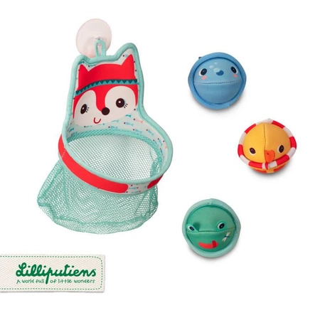 LILLIPUTIENS Kosz z piłeczkami do kąpieli Lisiczka Alice 12 m+