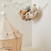 3 Sprouts Organizer Narożny Hamak na Zabawki Beige