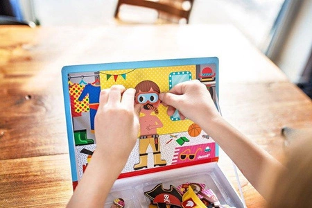 Magnetyczna układanka Kostiumy Chłopiec Magnetibook, Janod