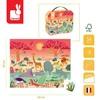 Puzzle w walizce Rezerwat zwierząt 54 elementy 5+ Made in France, Janod
