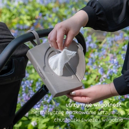 Ubbi Pojemnik na mokre chusteczki OnTheGo Taupe