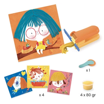 Zestaw z masą plastyczną WŁOSY DJ09890