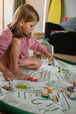Play&Go SOO Kosz na Zabawki i Mata do Zabawy 2w1 Roadmap