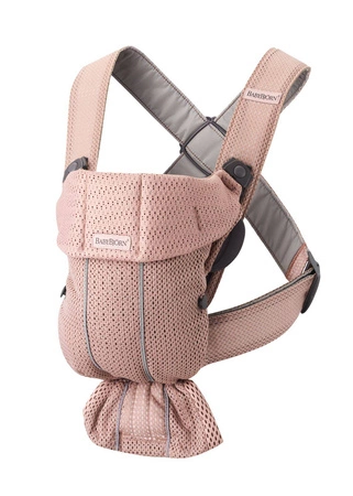 BABYBJORN MINI 3D Mesh – nosidełko, Zgaszony Róż